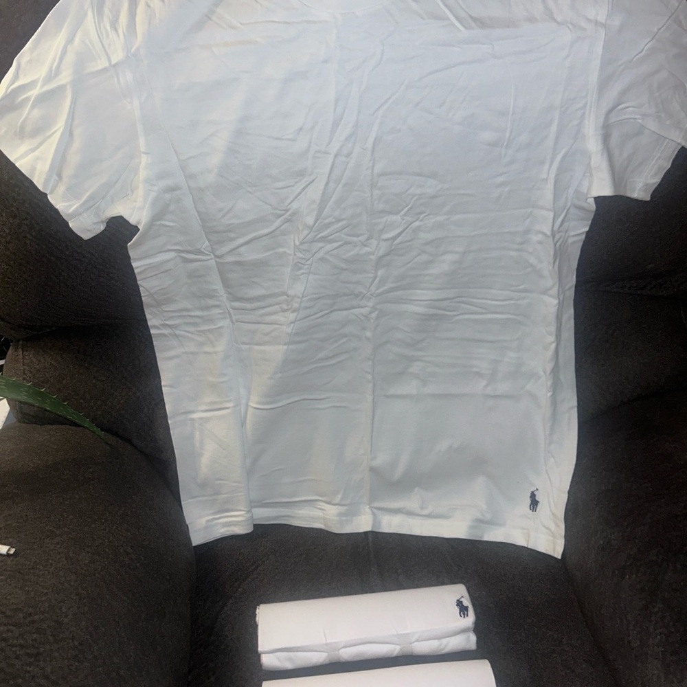 Polo by Ralph Lauren White Short Sleeve Crewneck Tee with Polo Pony